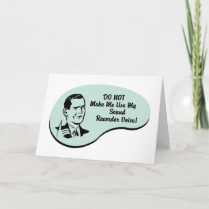 Solider Recorder-Stimme Karte