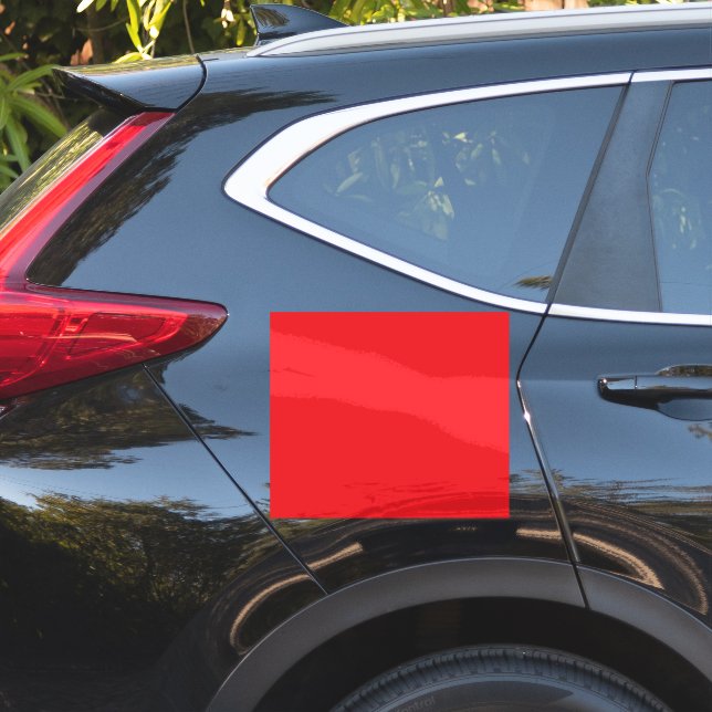 Solider roter Hintergrund  Aufkleber (Auto Seite)