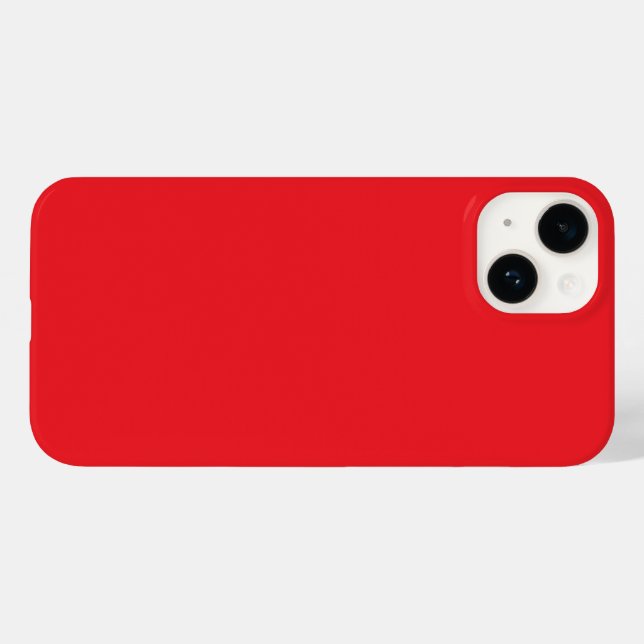 Solider roter Hintergrund  Case-Mate iPhone Hülle (Rückseite (Horizontal))