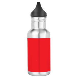 Solider roter Hintergrund Edelstahlflasche