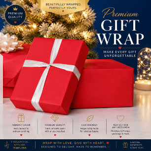 Solider roter Hintergrund Geschenkpapier