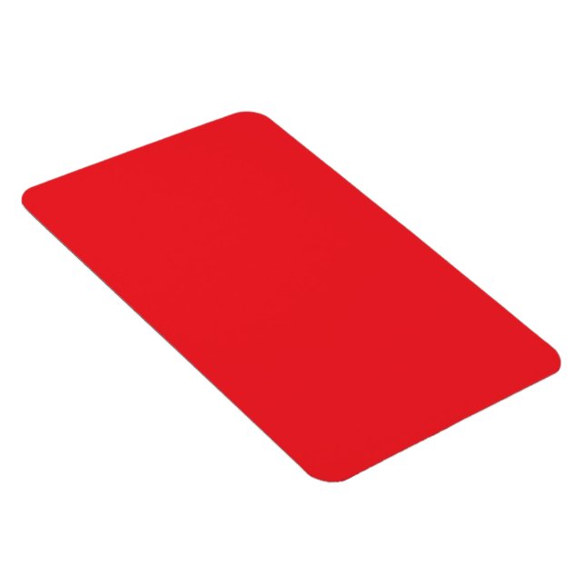 Solider roter Hintergrund  Magnet (Rechte Seite)