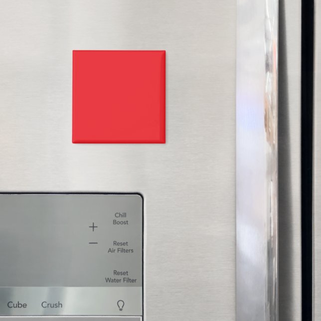 Solider roter Hintergrund  Magnet (In Situ (Kühlschrank))