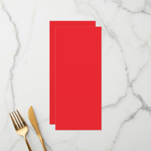 Solider roter Hintergrund Menükarte