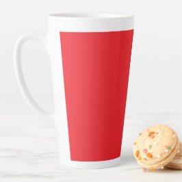 Solider roter Hintergrund  Milchtasse