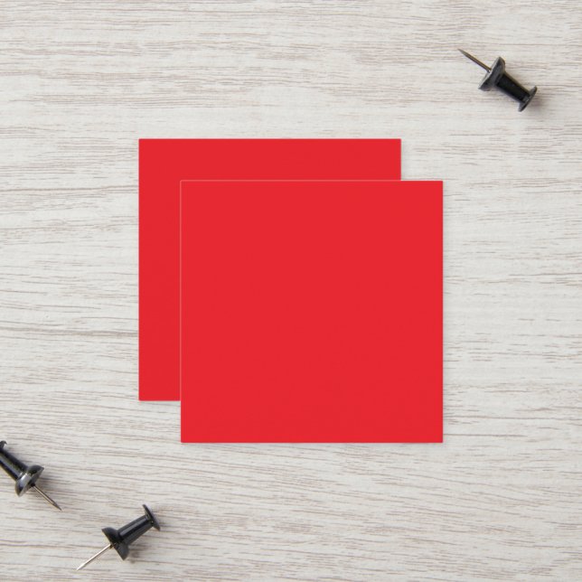 Solider roter Hintergrund  Telefonnummerkarte (Vorderseite/Rückseite Beispiel)