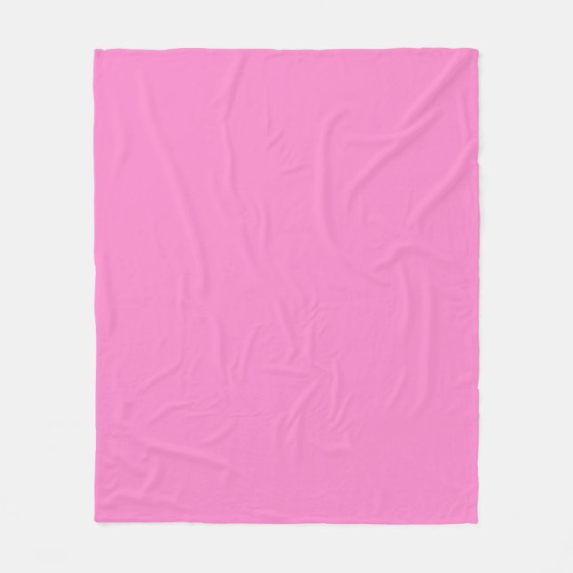 Solides einfarbiges Taffy Pink Fleecedecke (Vorderseite)