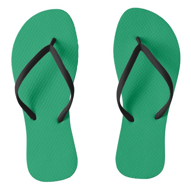 Solides Kleeblattgrün Flip Flops (Fußbett)