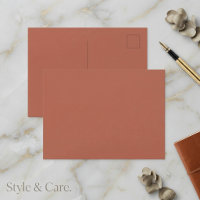 Solides Mecca-Orange-Postkarten elegant minimales