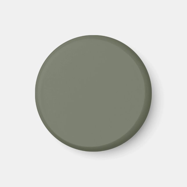 Solides Moosgrün Individuelles Magnet (Vorne)