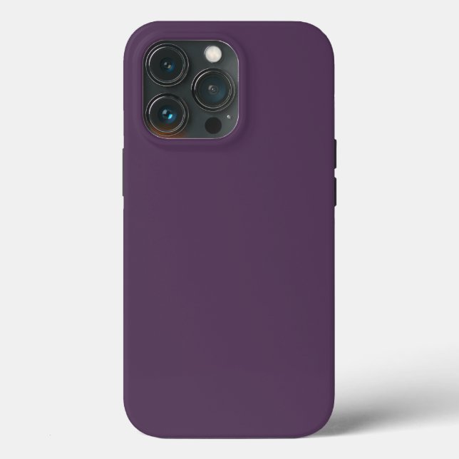 Solides Pflaume dunkles stumpfes Lila Case-Mate iPhone Hülle (Rückseite)