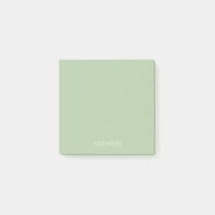 solides Salbeigrün natürlich Post-it Klebezettel
