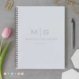 Solides Sanftes Himmel Hell Pastell Babyblau Farbe Notizbuch