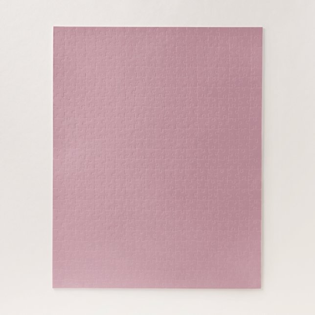 Solides, Schlicht rosafarbenes Quarzglas Puzzle (Vertikal)