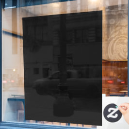 Solides schwarzes teilweise transparentes Design Fensteraufkleber