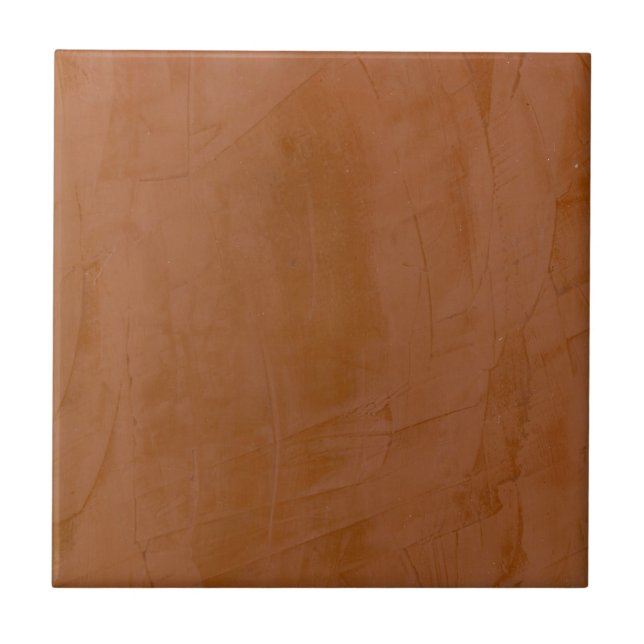 Solides Tangerine Fliese (Vorderseite)