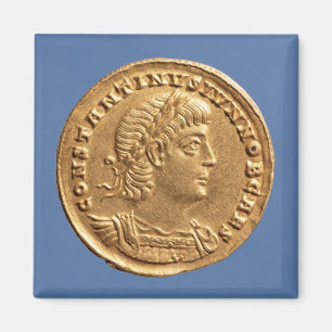 Solidus of Constantine II Caesar cuirassed Magnet