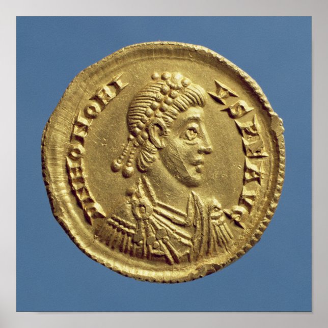 Solidus von Honoriusdrapen, gerupft Poster (Vorne)