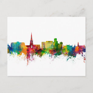 Solihull England Skyline Postkarte