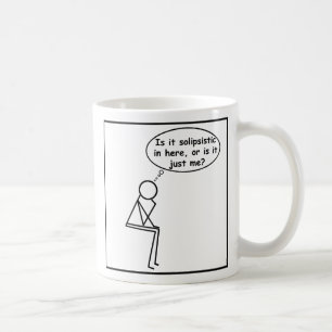 Solipsistic Stock-Denker-Tasse Kaffeetasse