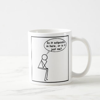 Solipsistic Stock-Denker-Tasse Kaffeetasse