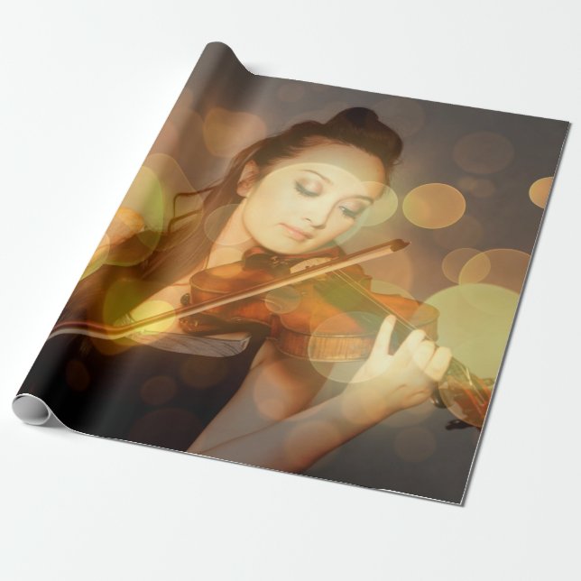 Solistin-Instrument Geschenkpapier (Ungerollt)