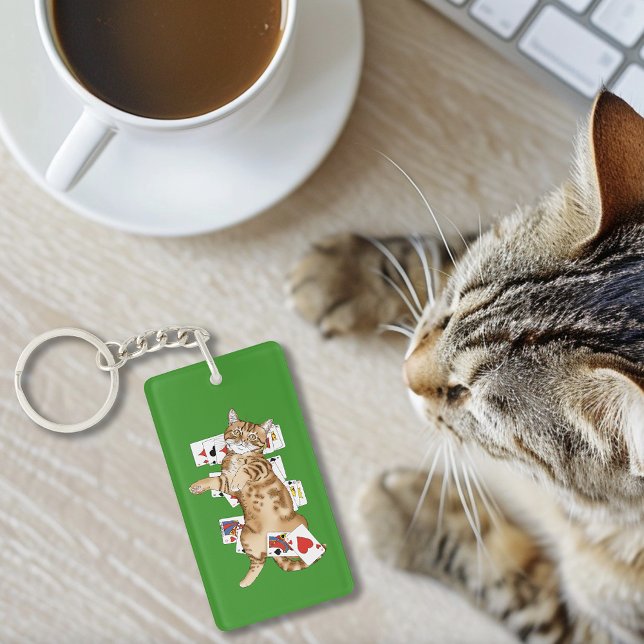 Solitaire Game Cards Cat Schlüsselanhänger (Von Creator hochgeladen)