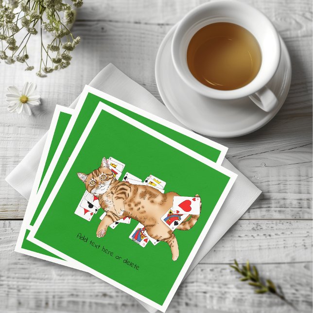 Solitaire Game Cards Cat Serviette (Von Creator hochgeladen)