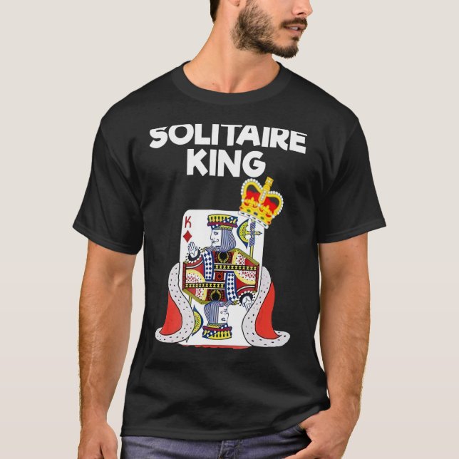 Solitaire King Card Game Spider Solitaire T-Shirt (Vorderseite)