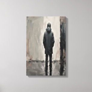 Solitaire Reflektion - Minimalistische Kunst Leinwanddruck
