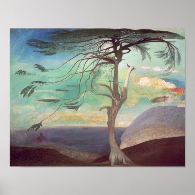 Solitary Cedar, 1907 Poster (Vorne)