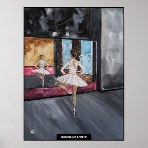 Solitary Grace Malerei von Alfred Fox Poster