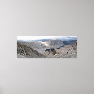 Solitary Wiker, Mountains, Lake, Fine Art Leinwanddruck