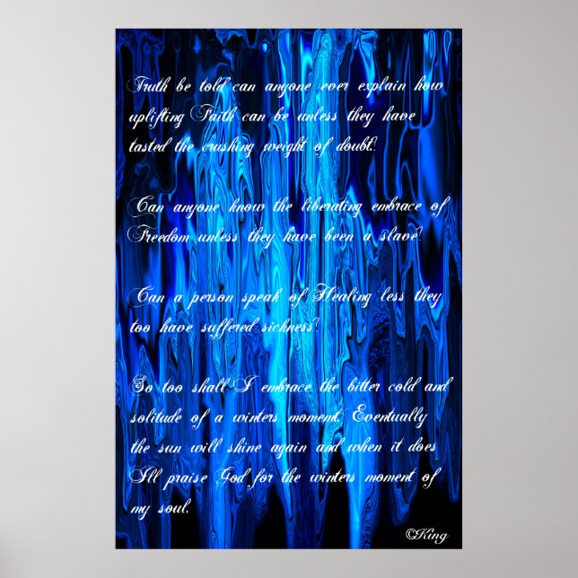 Solitude-A Wintermoment des Souls©King09 Poster (Vorne)