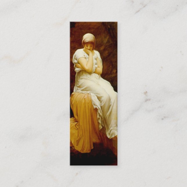 Solitude Lesezeichen von Frederick Lord Leighton Mini Visitenkarte (Vorderseite)