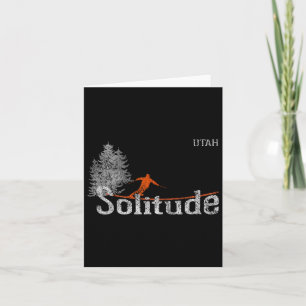 Solitude Utah im Stil der 1980er Jahre, altes Skif Karte