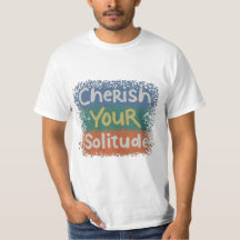 Solitude's Embrace in Shirt-Design