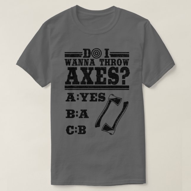 Soll ich Geschenkhobby werfen? T-Shirt (Design vorne)