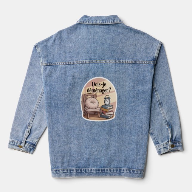 Soll ich umziehen? jeansjacke (Rückseite)