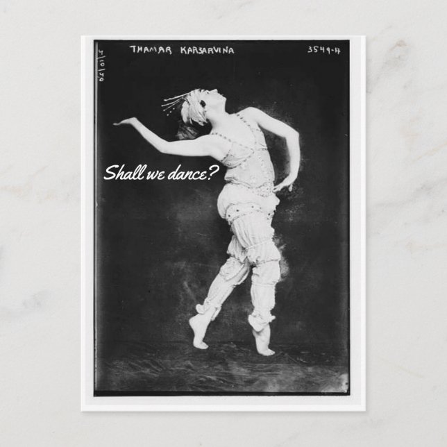 Sollen wir tanzen? Postkarte (Vorderseite)