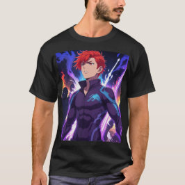 Solo Anime Poster - Fiery Red Hair, intensive Akti T-Shirt