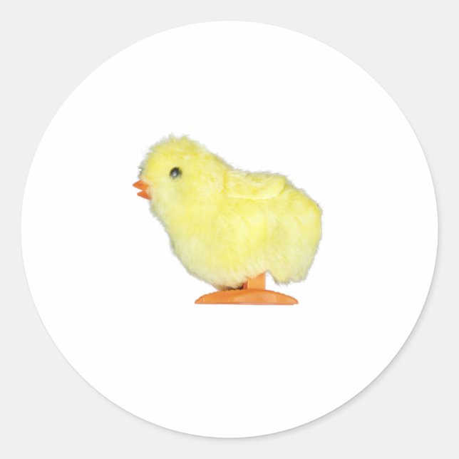 Solo Chick auf Transparent Runder Aufkleber (Vorderseite)