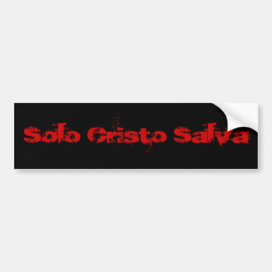 Solo- Cristo Salva (Rojo/Schwarze) Autoaufkleber