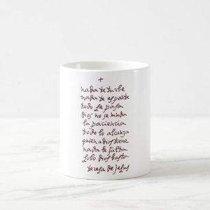 Solo Dios basta (Lass nichts stört dich) Kaffeetasse