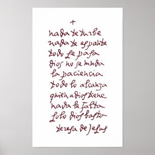 Solo Dios basta (Lass nichts stört dich) Poster