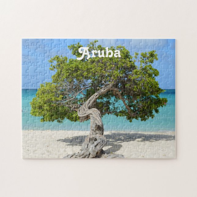 Solo- Divi Divi Baum in Aruba Puzzle (Horizontal)