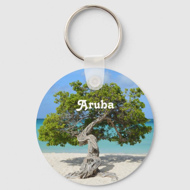 Solo Divi Tree in Aruba Schlüsselanhänger (Vorderseite)