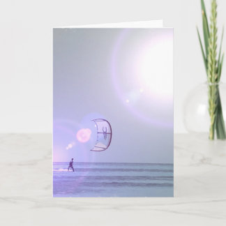 Solo Kiteboard Greeting Card Karte