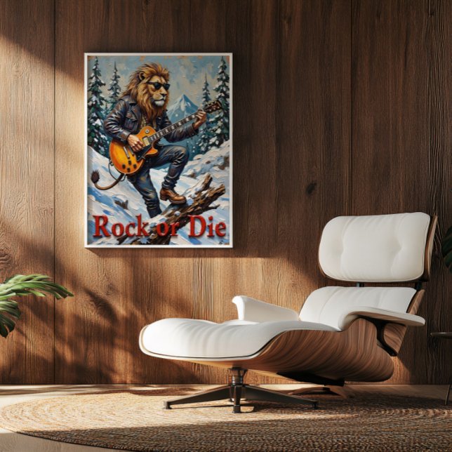 Solo mit Schneekoppel: Löwens Winter-Riff Poster (Von Creator hochgeladen)