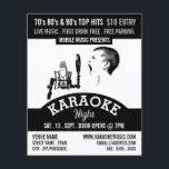 Solo Singer, Karaoke Eventwerbung Flyer<br><div class="desc">Solo Sänger,  Karaoke Event Advertising Flyer von The Business Card Store.</div>